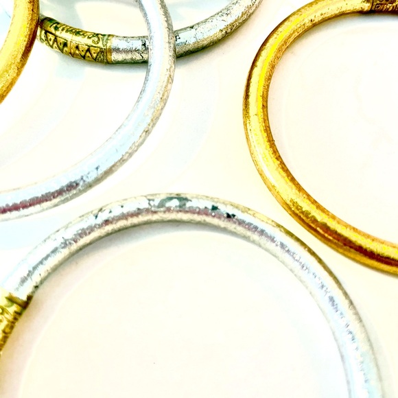 Gold and Silver Bangle Set - Picture 5 of 5